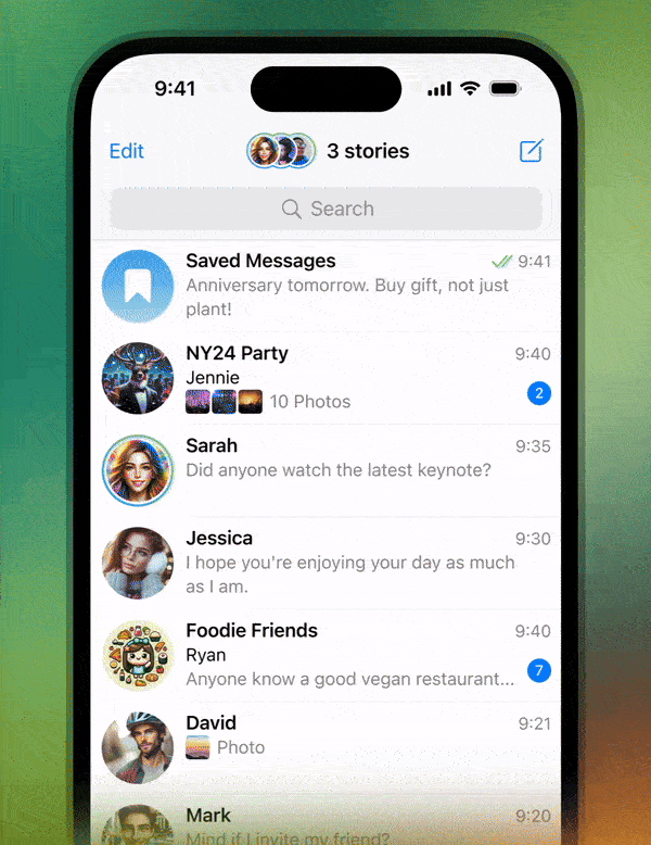 آپدیت تازه تلگرام انتشار شد؛ تحول همهجانبه Saved Messages 33 1706772567 374 آپدیت تازه تلگرام انتشار شد؛ تحول همهجانبه Saved Messages