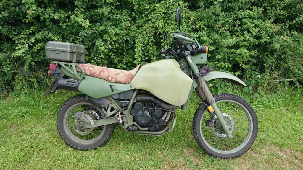 نسخه نظامی موتورسیکلت کاواساکی KLR 650 در خدمت ارتش آمریکا
