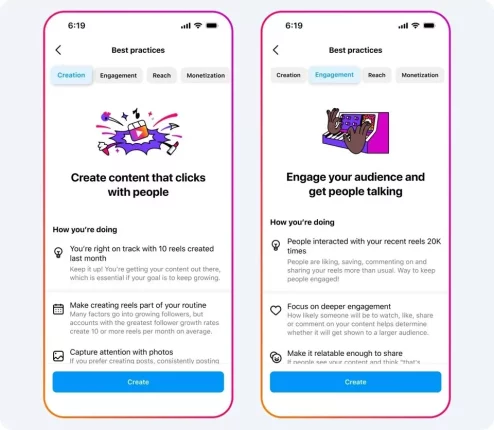 قابلیت Best Practices اینستاگرام