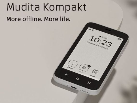 گوشی Mudita Kompakt با صفحه نمایش E Ink و سخت افزار قدرتمند معرفی شد